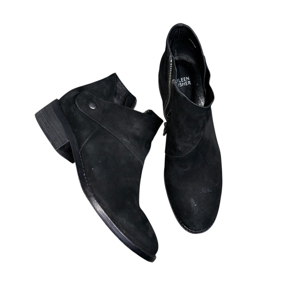 Eileen Fisher Womens Black suede leather Boots size 39